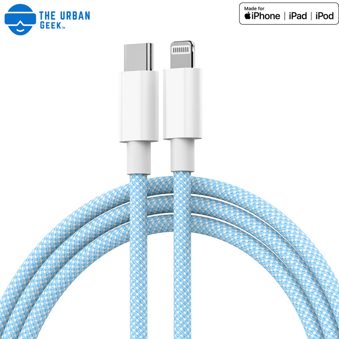 🎁 TheUrbanGeek 3-Pack iPhone Fast Charging Cable (3 Feet) (100% off)